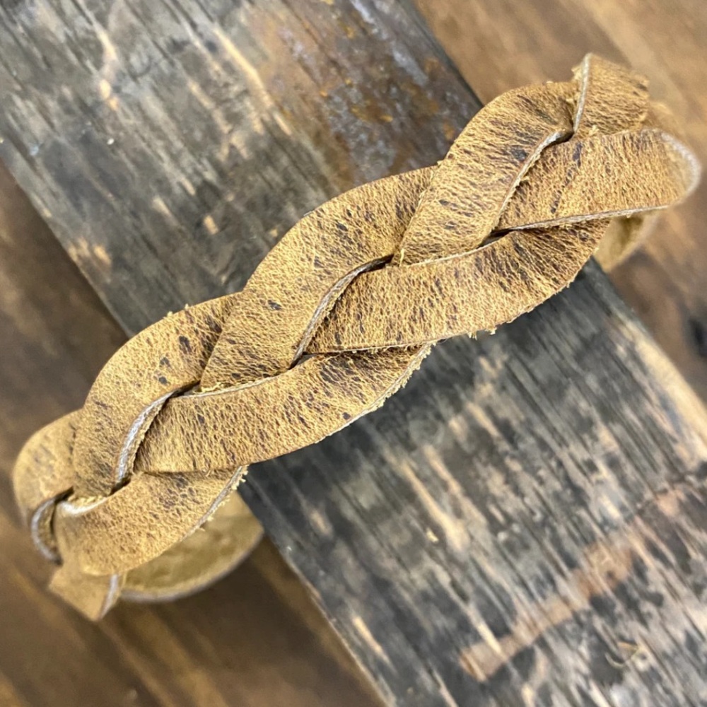Distressed Leather Cuff